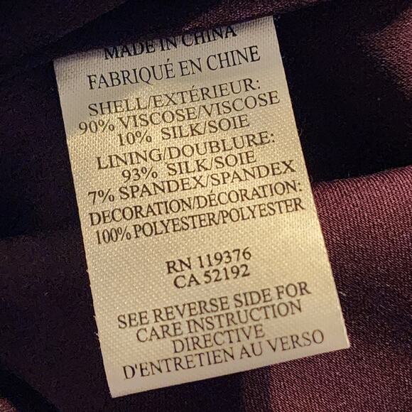 Helmut Lang Silk Purple Faux Wrap Dress - Picture 5 of 9